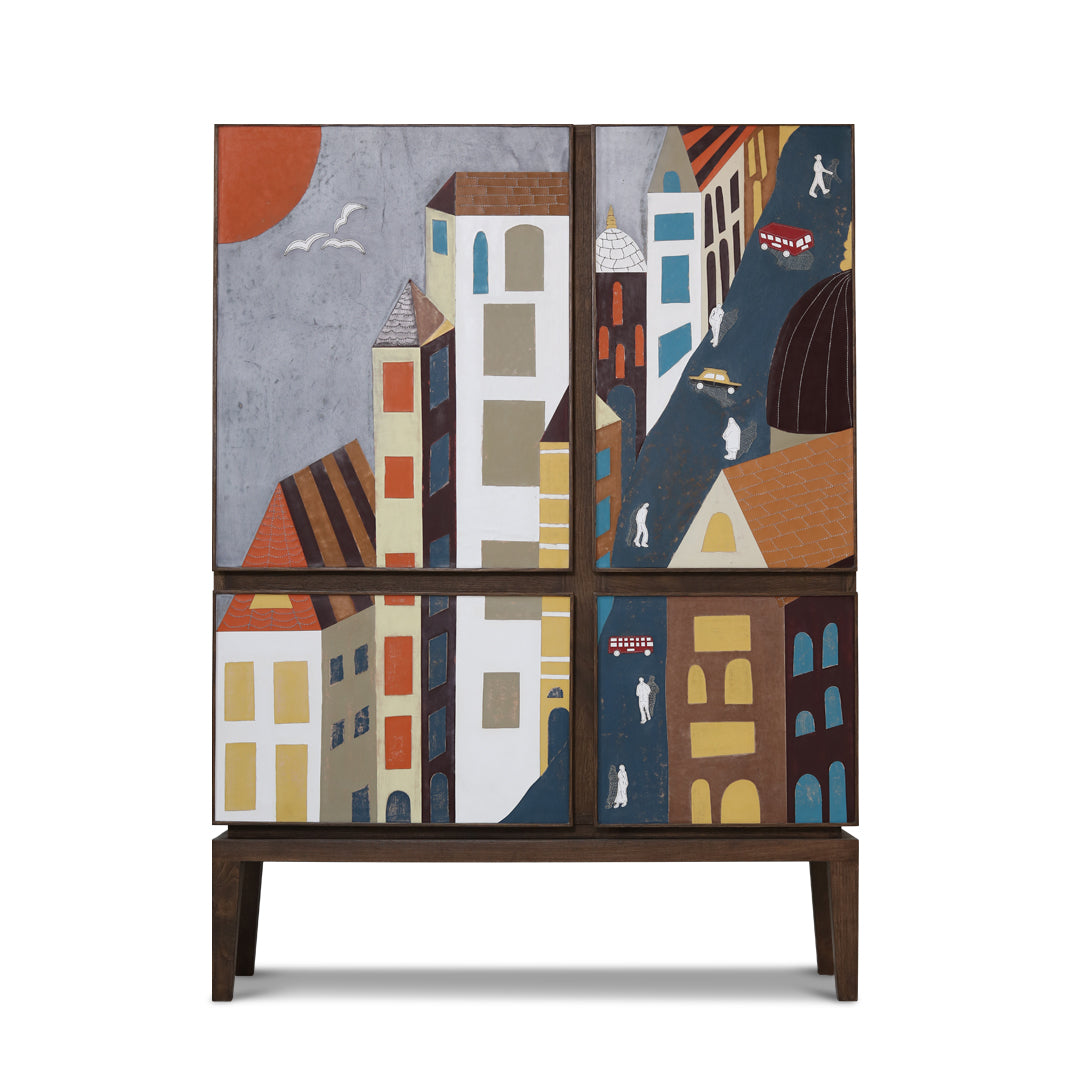 'OLD GIRGAON BAR'- BAR CABINET