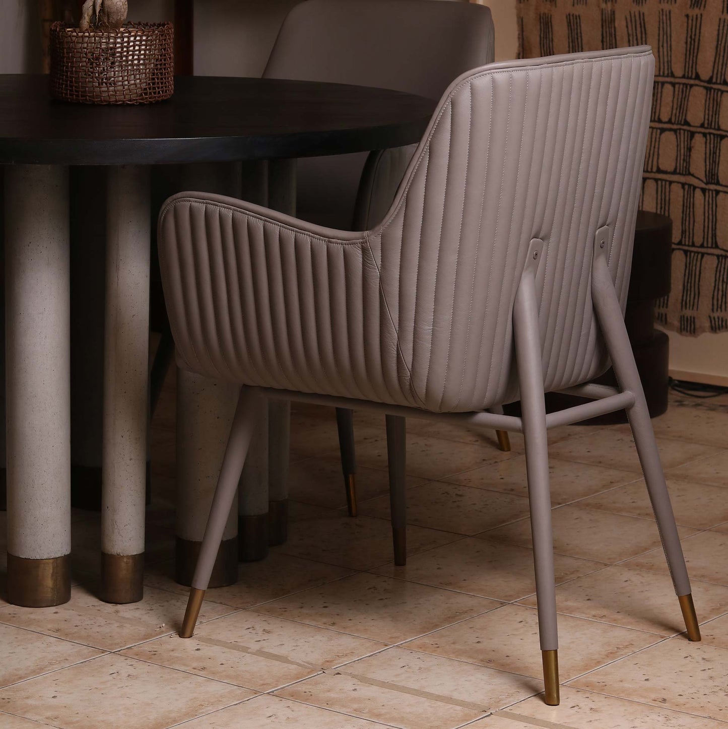Patrick Dining Chair with Scallops