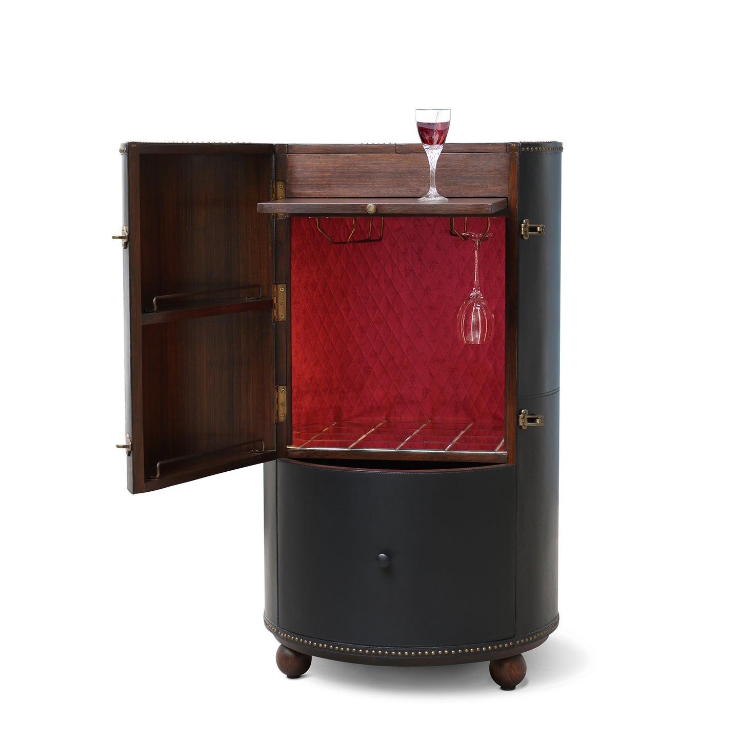 'TANK-UP' - Cylindrical  Bar Cabinet