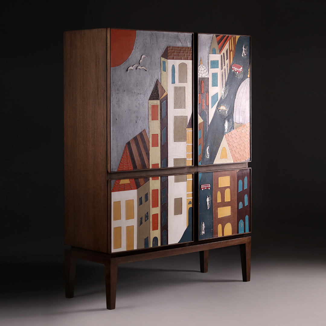 'OLD GIRGAON BAR'- BAR CABINET