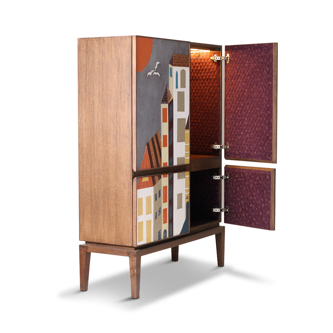 'OLD GIRGAON BAR'- BAR CABINET