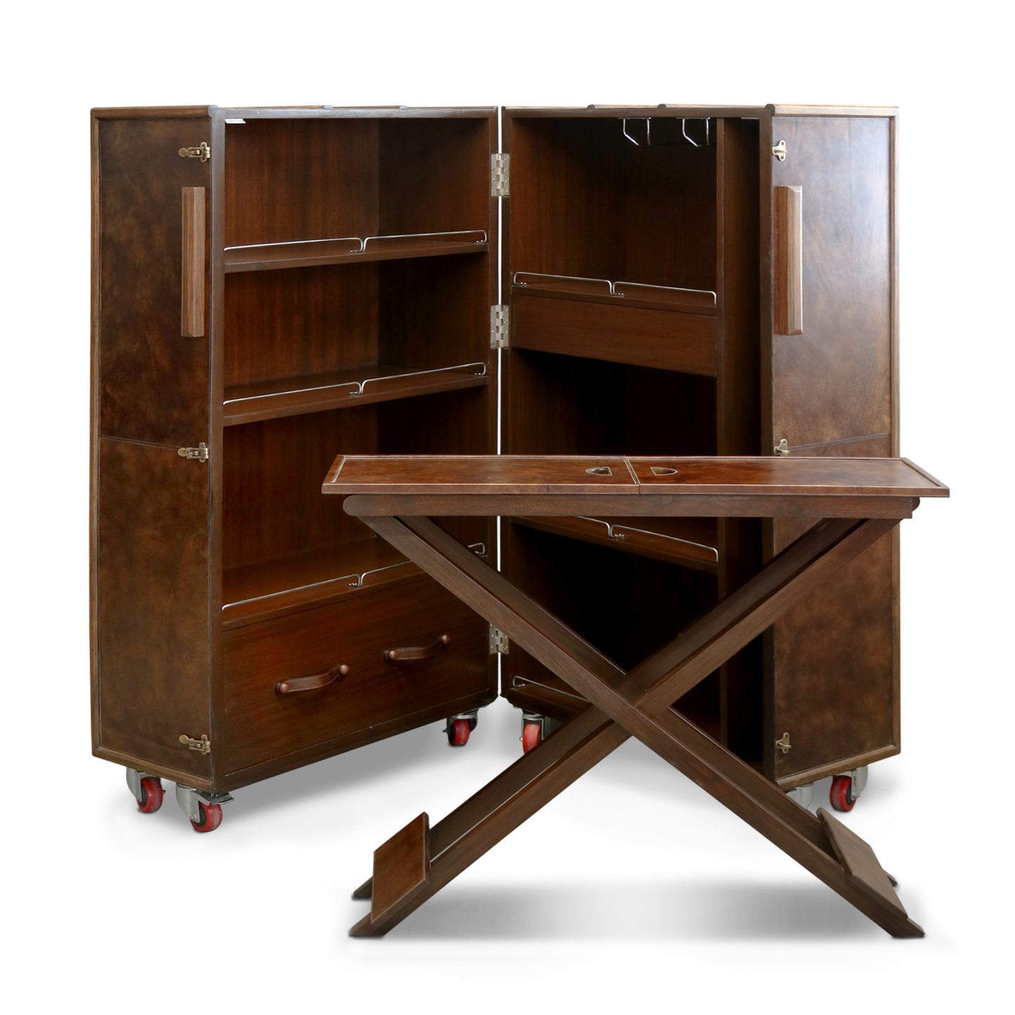 'Wardrobe Bar 04' -  Bar Cabinet on Wheels