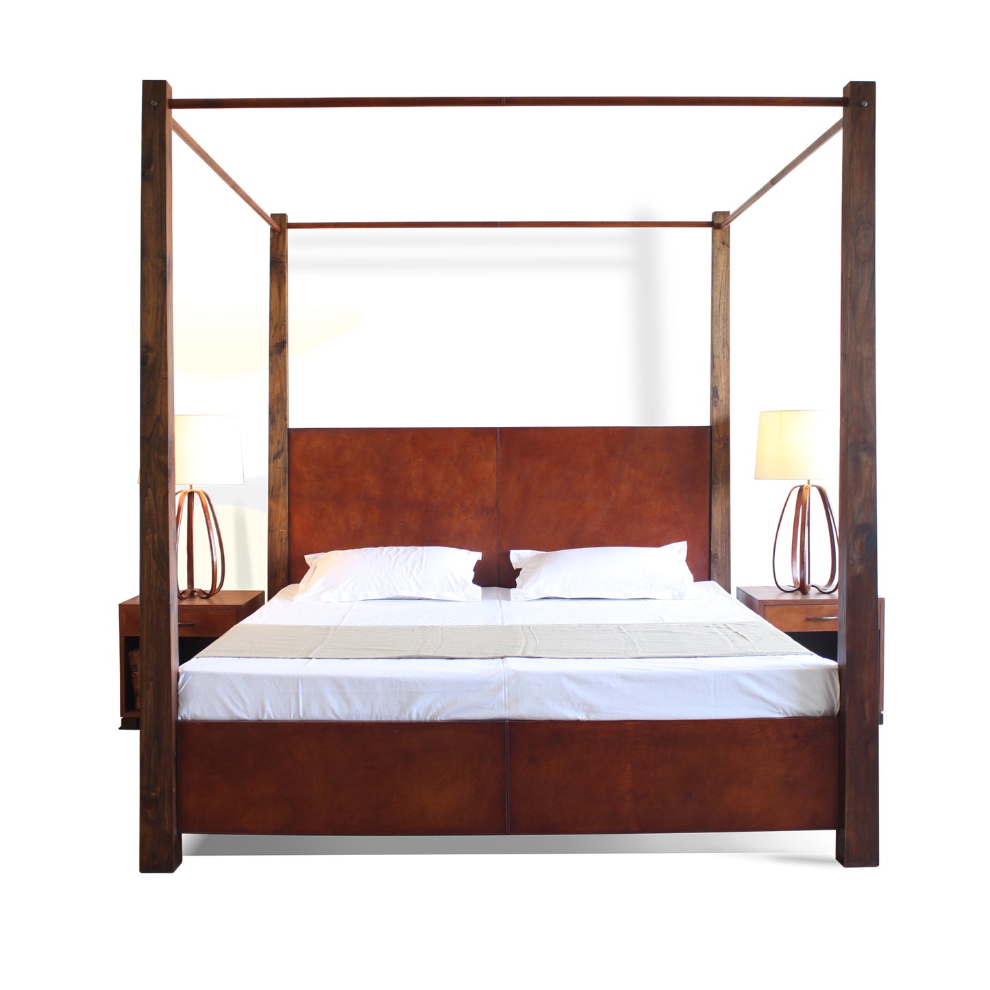 "Dak Bangla  4 Poster Bed Double Bed"