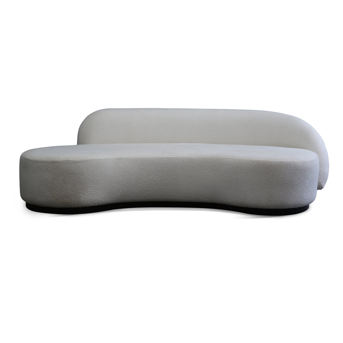 Bean Shaped Sofa in Boucle Fabric
