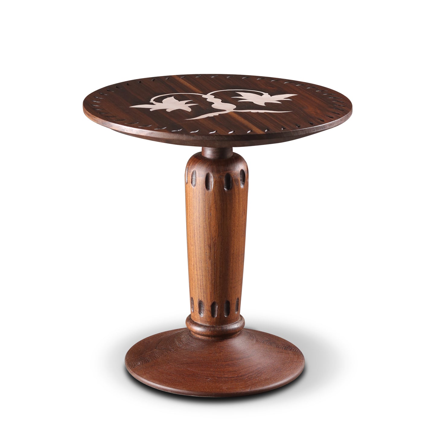 'LEATHER PIETRA' - SIDE TABLE