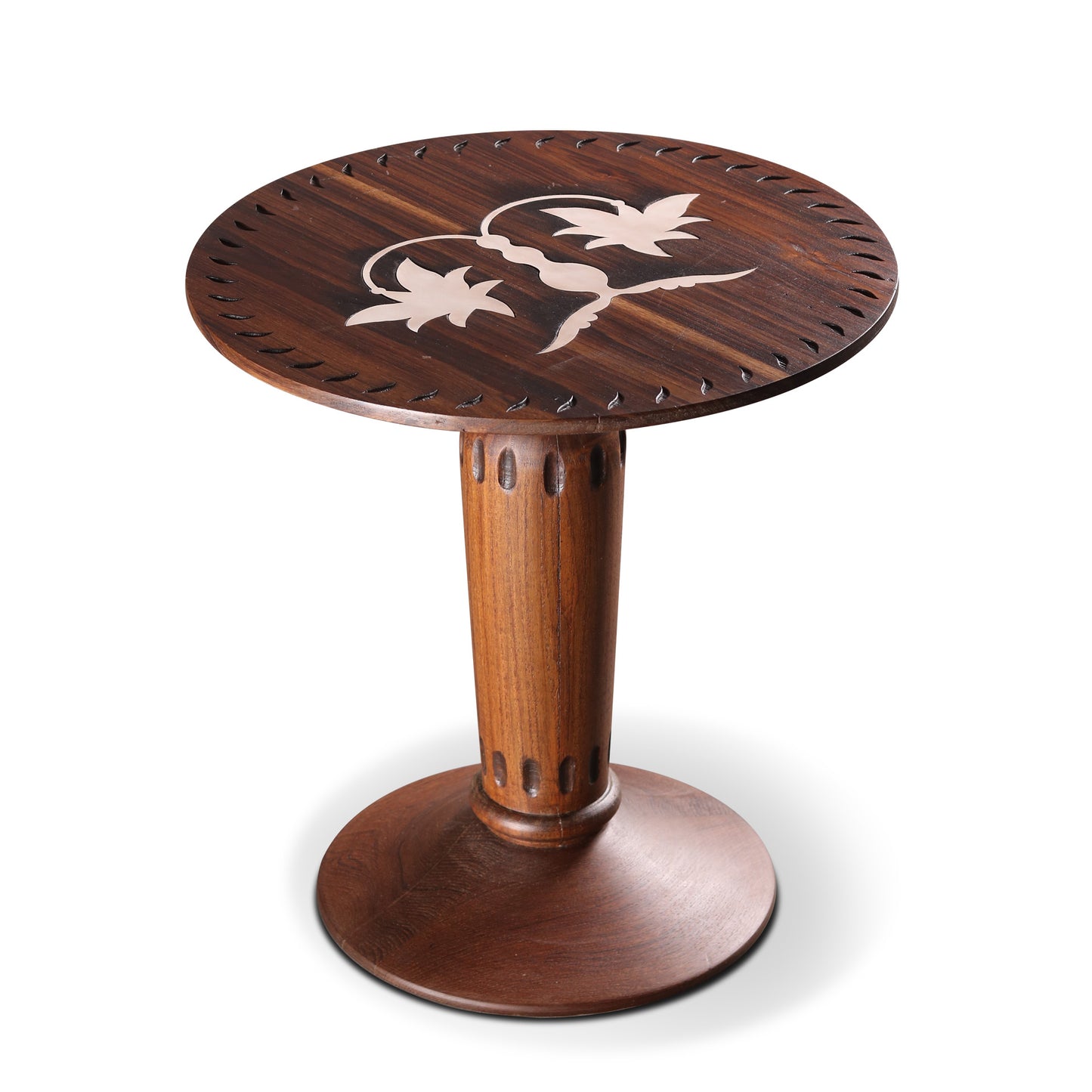 'LEATHER PIETRA' - SIDE TABLE