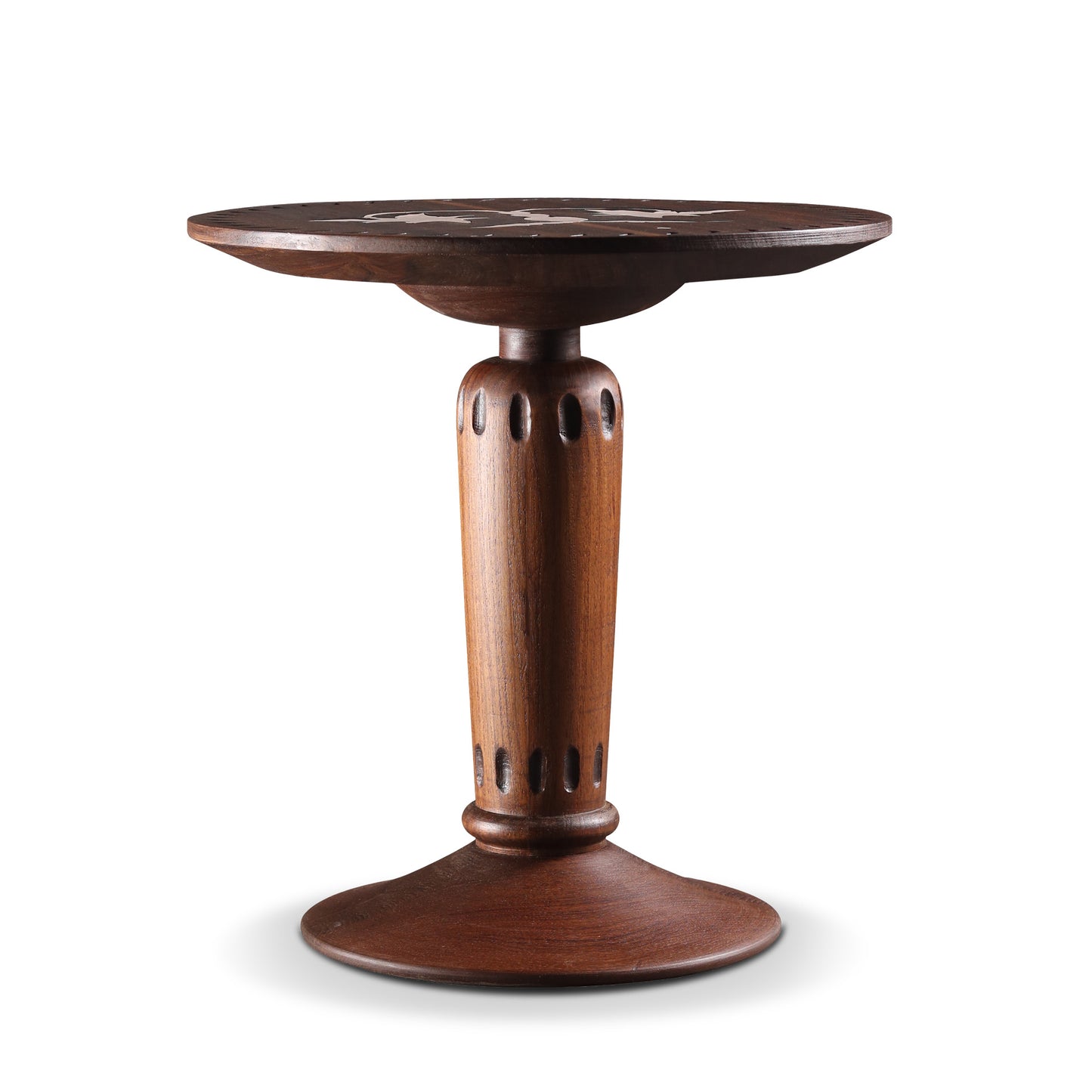 'LEATHER PIETRA' - SIDE TABLE