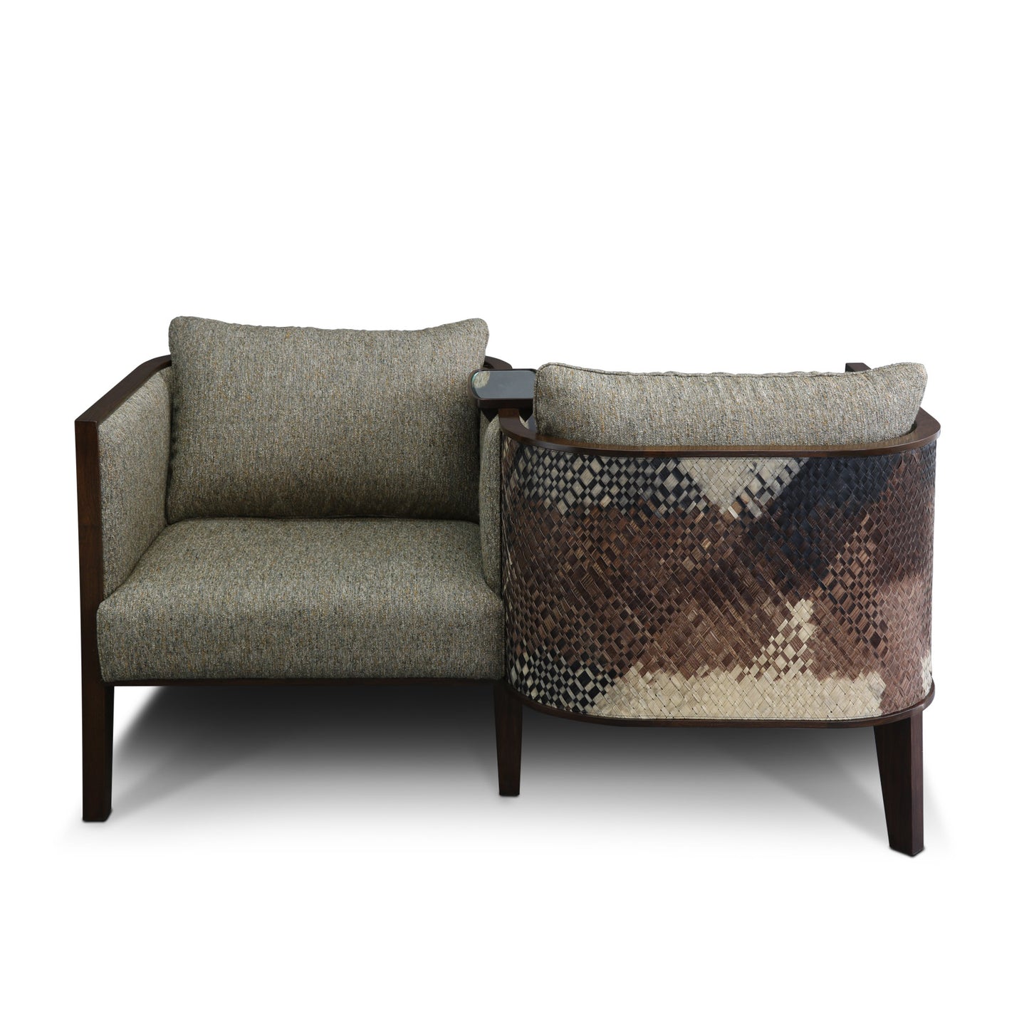 ‘LOVESEAT’ veneer weave love seat