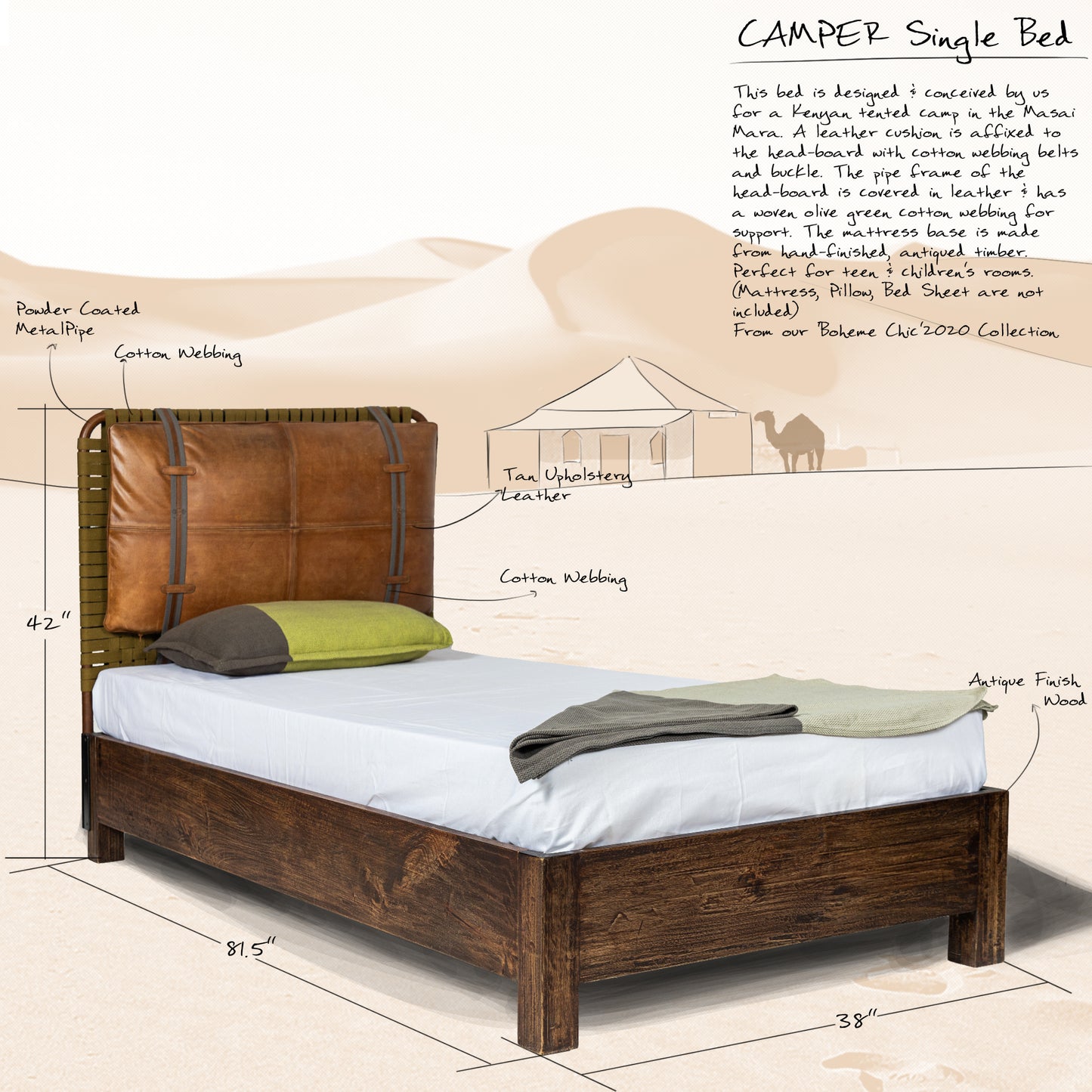 'CAMPER' - Single Bed