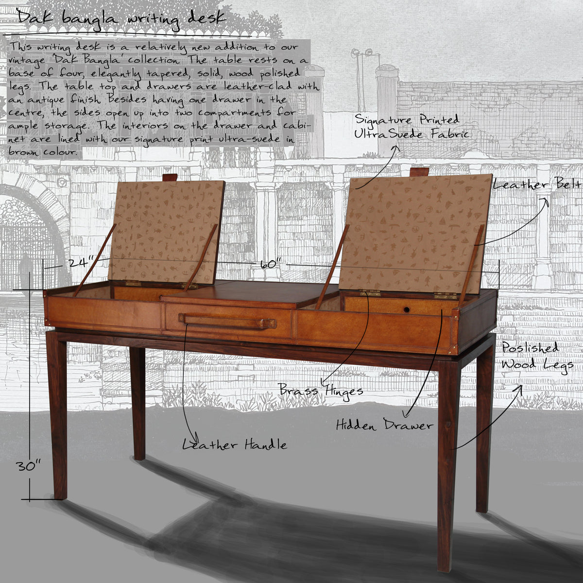 'DAK BANGLA WRITING DESK' Portside Cafe