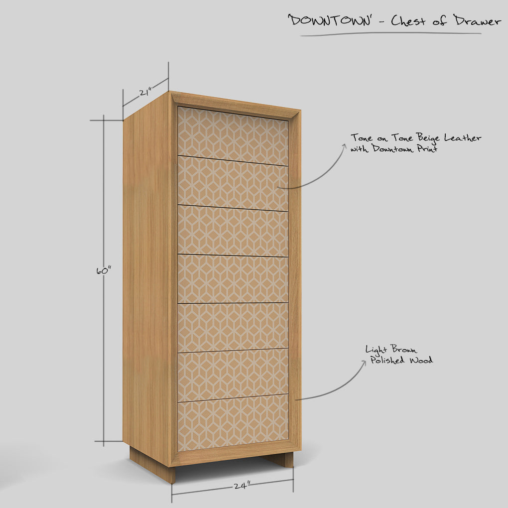 'DOWNTOWN' - Chest  of Drawer