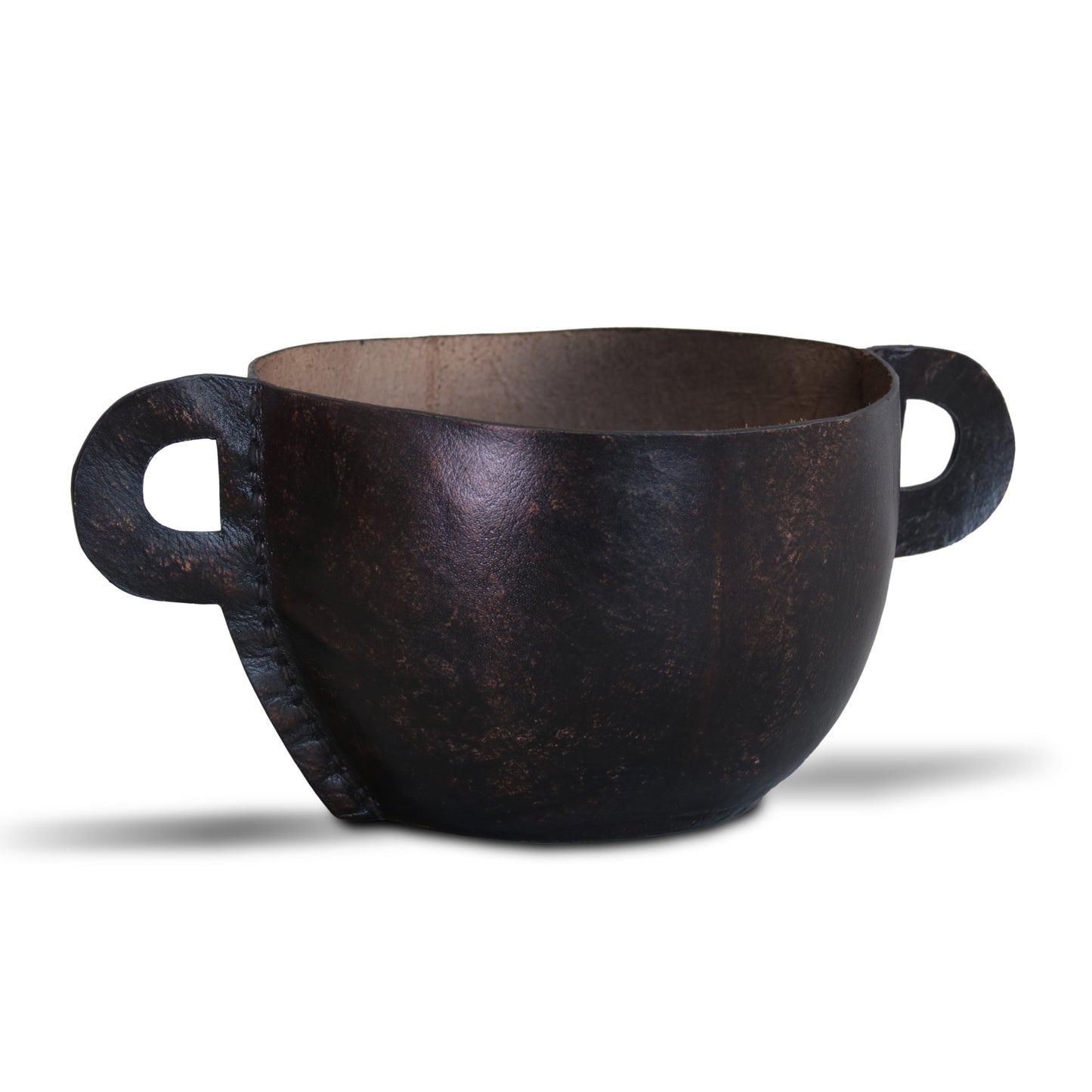 'MONKEY URN 03' -   (Brown Leather)