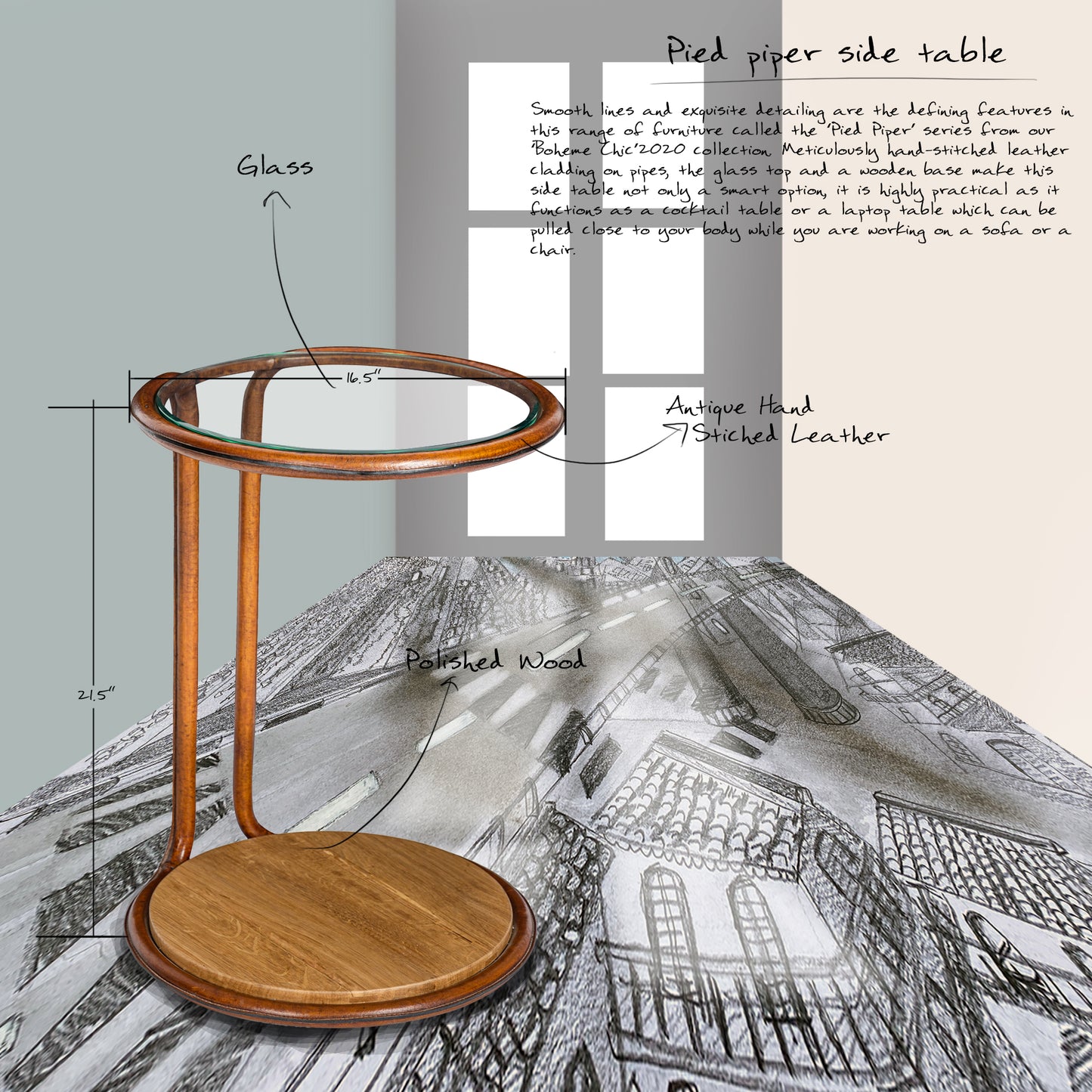 'PIED PIPER' - Side Table