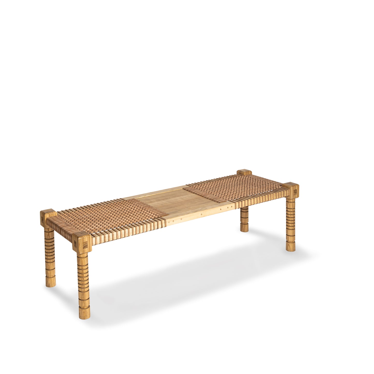 'CHARPAI WOVEN BENCH'