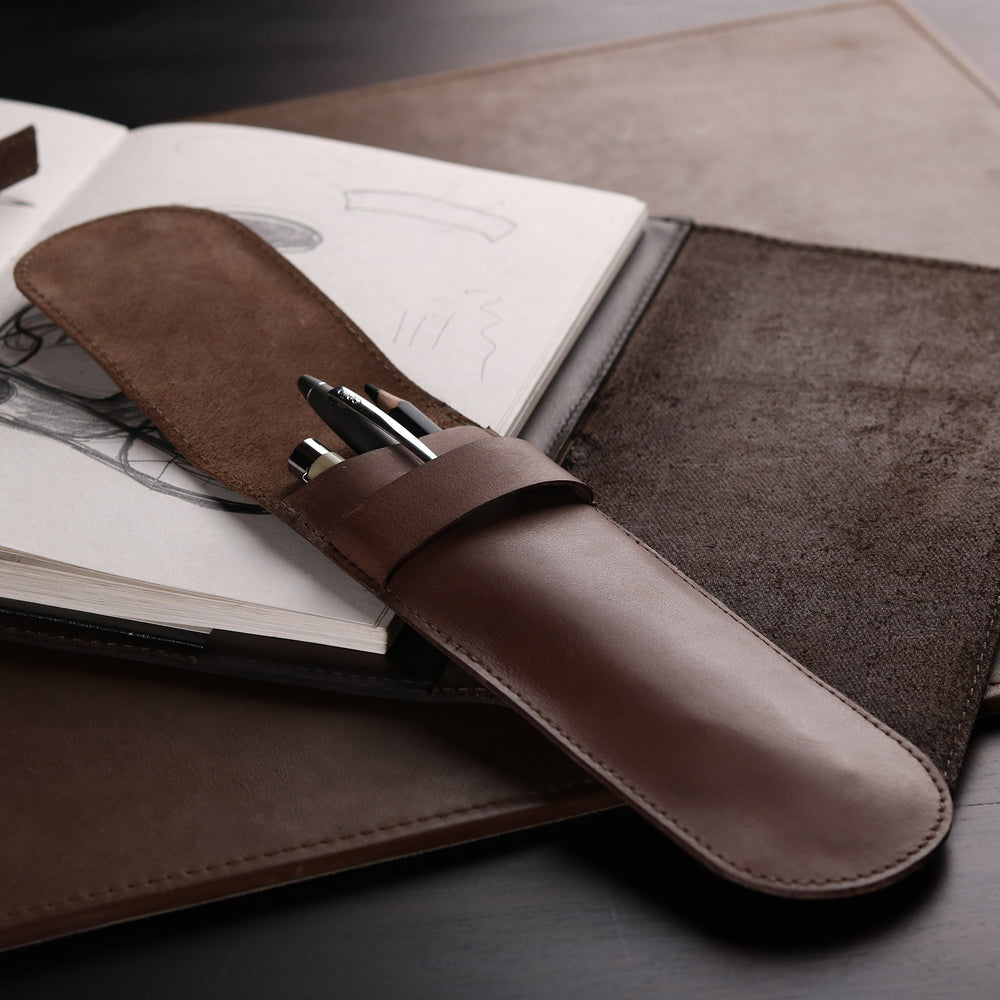 
                      
                        LEATHER STATIONERY HOLDER
                      
                    