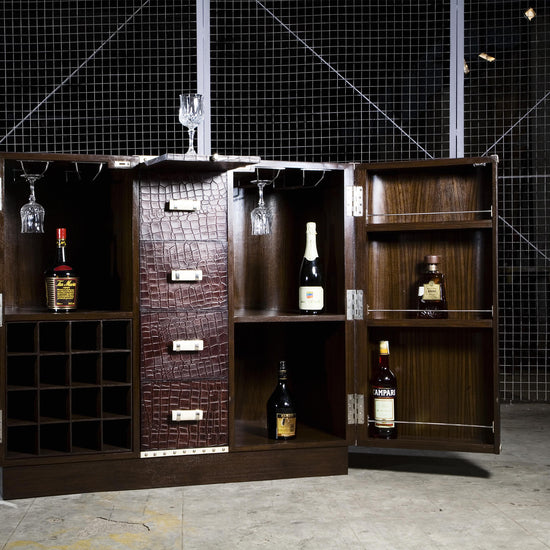 ‘CAPTAIN’s CABIN BAR’- Croc leather
