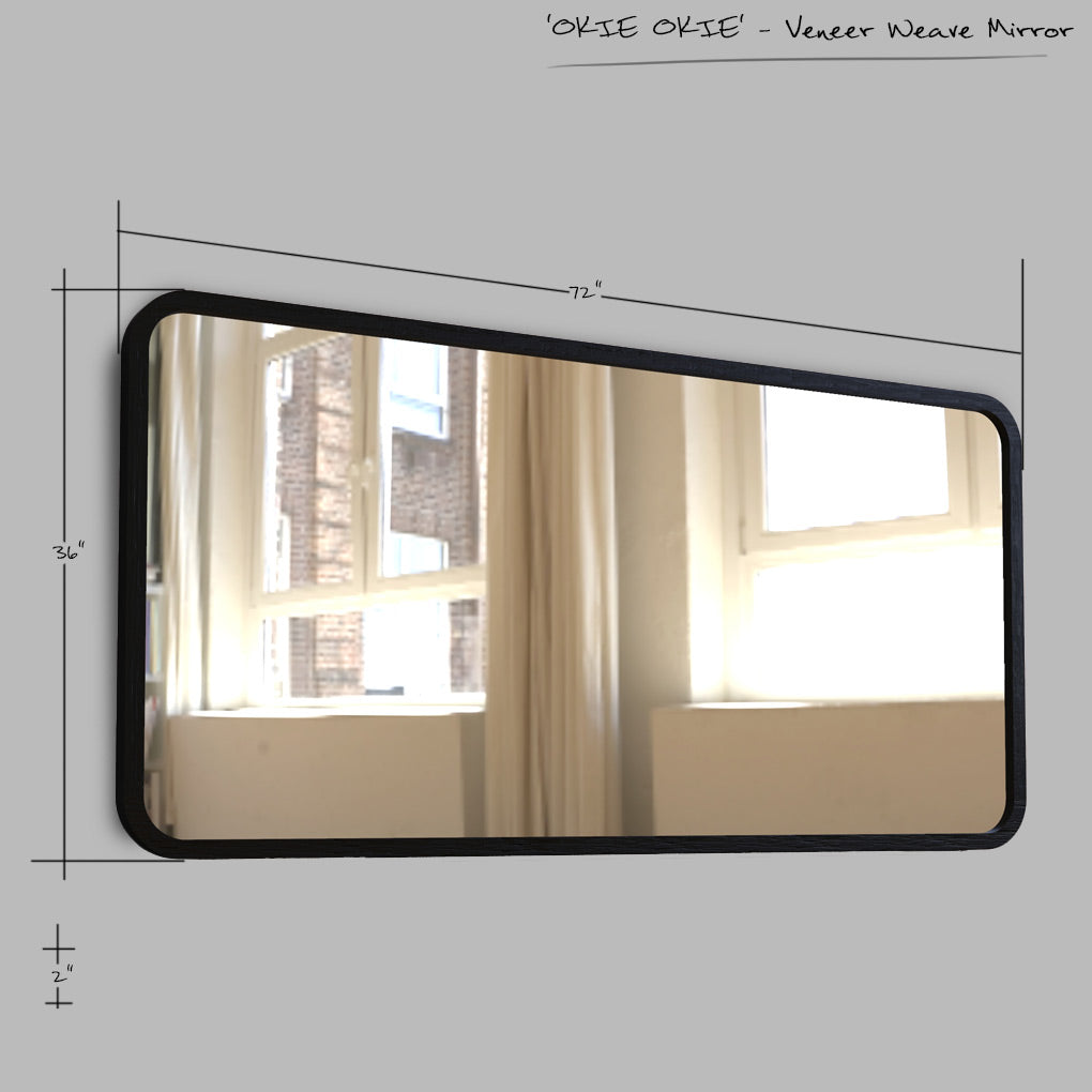 'OKIE OKIE' - Veneer Weave Mirror